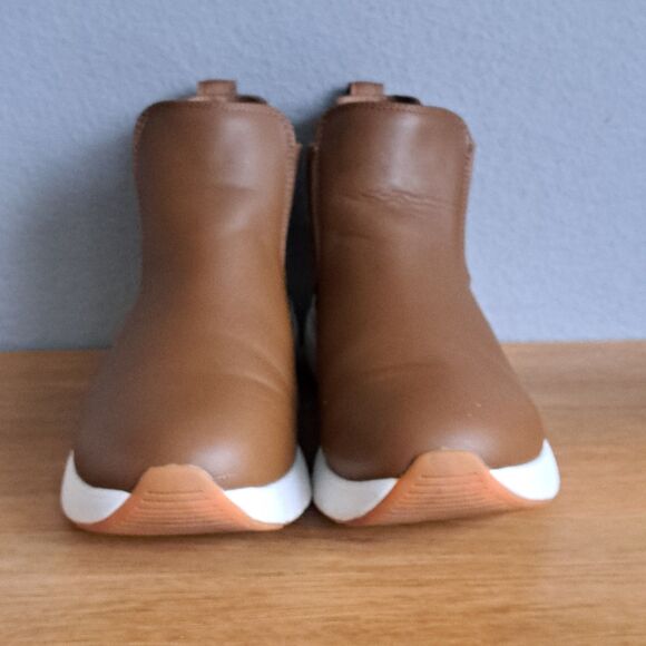 KURU FLEX Astra Womens 9.5 Brown Leather Chelsea Boots Comfort Arch Support - Picture 2 of 10